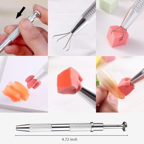 Fcozpjk 100PCS Soft Ombre Nail Sponge - Image 4