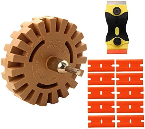 12Pcs Decal Adhesive Remover Set, 4-Inch Eraser Wheel by LSLANSOON