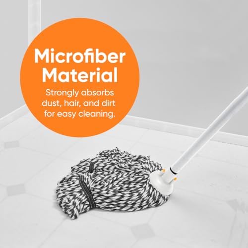 Superio String Microfiber Mop Replacement Head Only – Grey Refill - Image 5