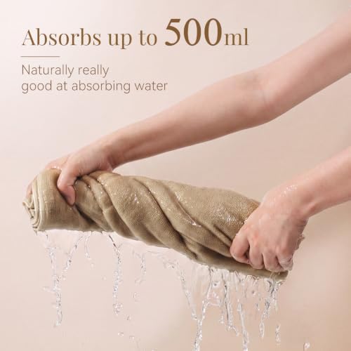 100% Cotton Bath Mat Towel, Soft & Absorbent Floor Towels 20"x32"Brown - Image 3