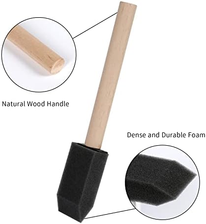 Mister Rui 24 Pack 1 Inch Foam Paint Brushes - Image 2