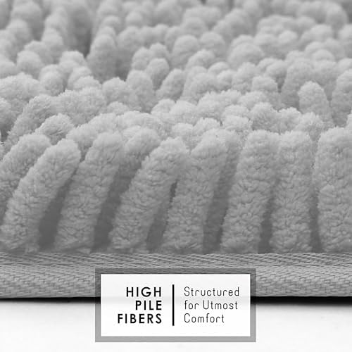Hearth & Harbor Bathroom Rugs, Chenille Bath Mat - Image 7