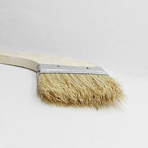 Wooden Handled Hog Bristle Radiator Right Angle Bend Paint Brush - Image 4