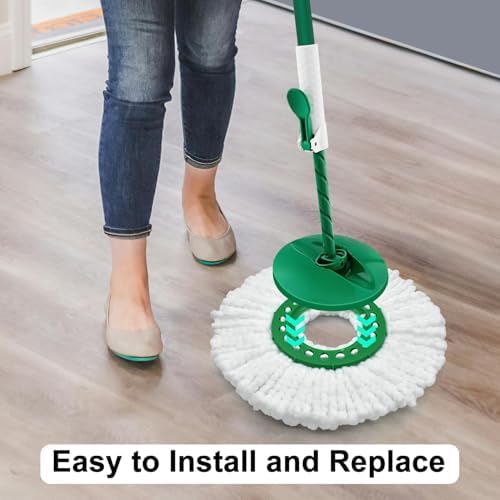 6 Pack Mop Head Replacement for Libman Tornado Spin Mop Reusable Microfiber - Image 4