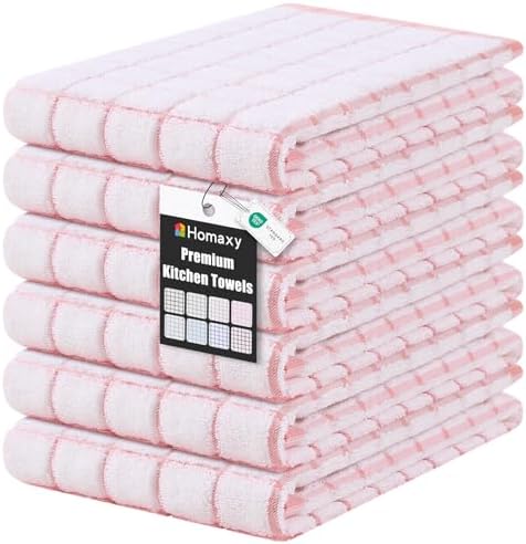 Homaxy Premium Kitchen Towels, Check Design by Homaxy