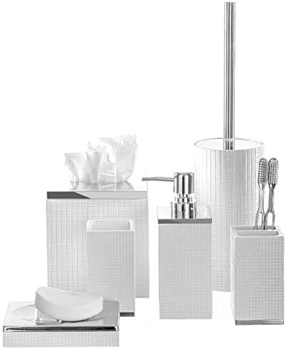 Creative Scents Estella White Toilet Brush Set - Image 6