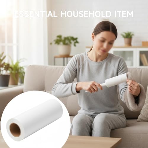 5 Pack 9.5 Inch Lint Roller Refills, 60 Sheets Per Roll - Image 6
