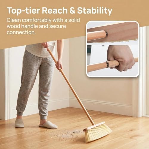 Wood Handle Household Broom - Image 5