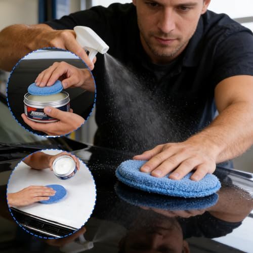 REGUICORP Polishing Pad 8 PCS, 5 Inch Diameter Round Microfiber Applicator Pad - Image 7