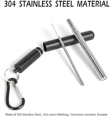 Collapsible Stainless Steel Drinking Straws - Image 6