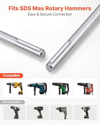 VEVOR SDS Max Floor Scraper, 23.6" x 5.9" Chisel Bit - Image 3