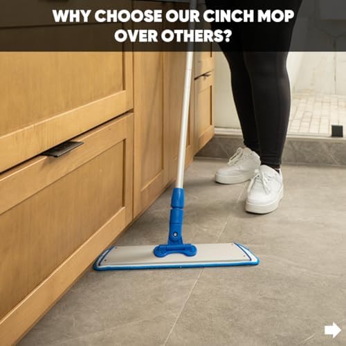 Cinch Mop - Microfiber Mop for Hardwood Floors - Flat Mops System for Wood - Image 2