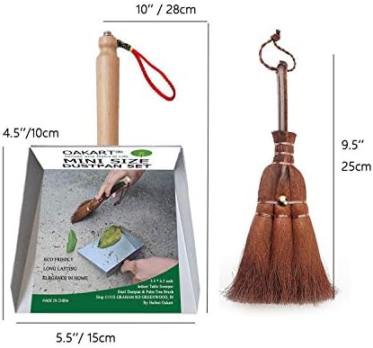 Mini Metal Dustpan and Brush Set - Image 3