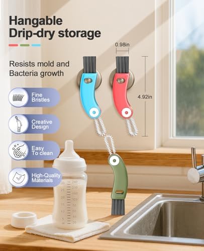 3 in 1 Cup Lid Cleaning Brush 3 PCS - Image 7