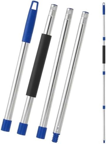 uxcell Spin Mop Replacement Handle 4 Section 30"-to-58 Blue by uxcell
