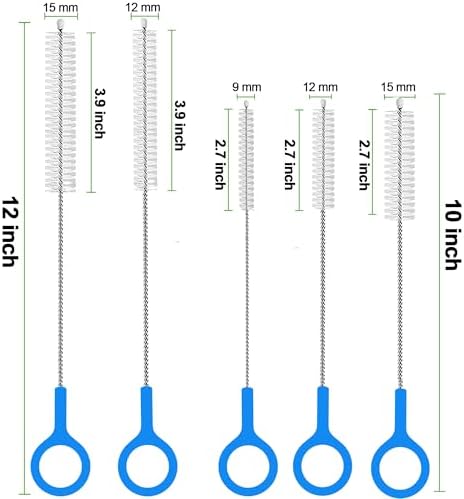 Heavy Duty Straw Cleaner Brush Multiple Different 5 Size, Straw Brush Cleaner - Image 2