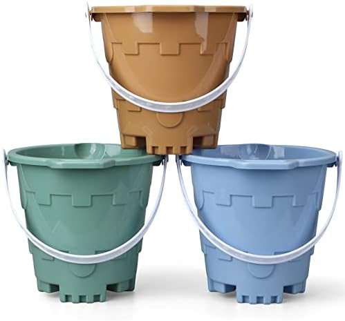 Jumbo Avocado Castle Model Beach Gear 7" Large Sand Buckets Pails Beach Water by -