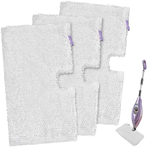 3 Pack Microfiber Steam Mop Replacement Pads by GFRED