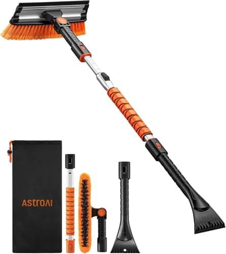 AstroAI 46" Extendable 3-in-1 Snow Brush & Ice Scrapers by AstroAI