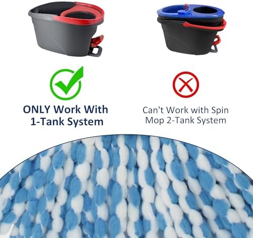 2 Pack Mop Head Replacement Compatiable - Image 2