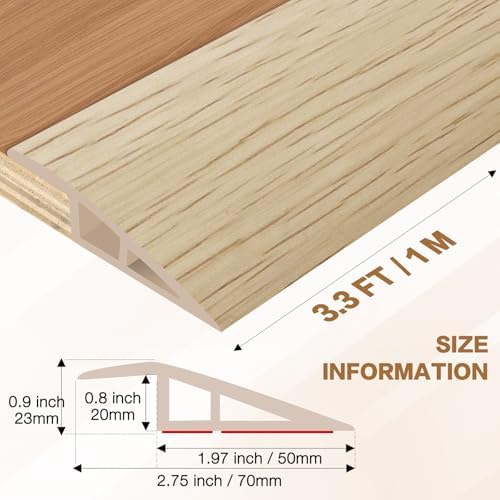 Floor Transition Strip Vinyl Door Threshold Ramp Self Adhesive Carpet Edging - Image 2