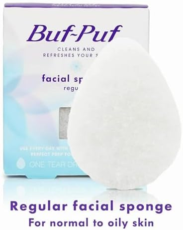 Buf-Puf Facial Sponge, Dermatologist Developed, Removes Deep Down Dirt & Makeup - Image 2