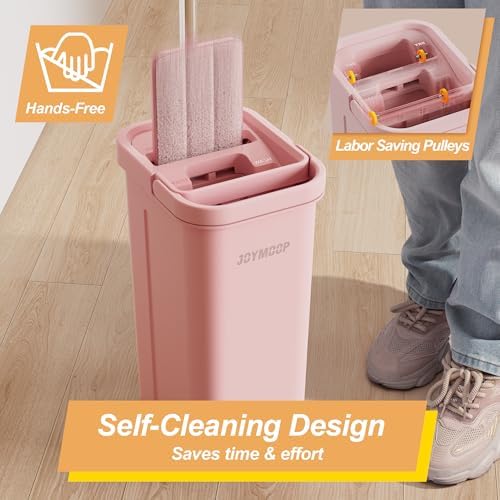 JOYMOOP Pink Mop and Bucket - Image 2