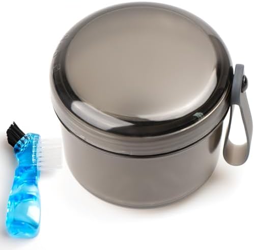 Leak Proof Travel Denture Bath Case by Mckkor