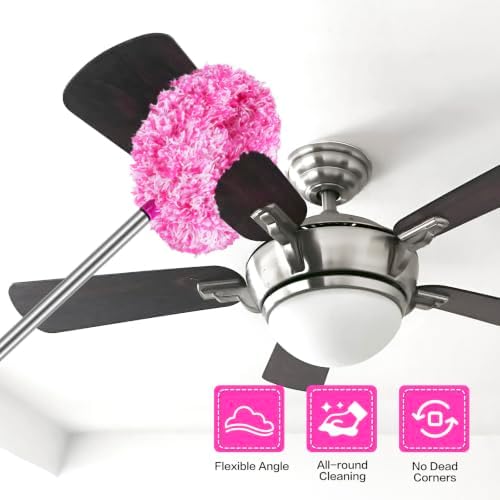 Ceiling Fan Cleaner Duster Reusable Microfiber Ceiling Fan Blade Cleaner - Image 2