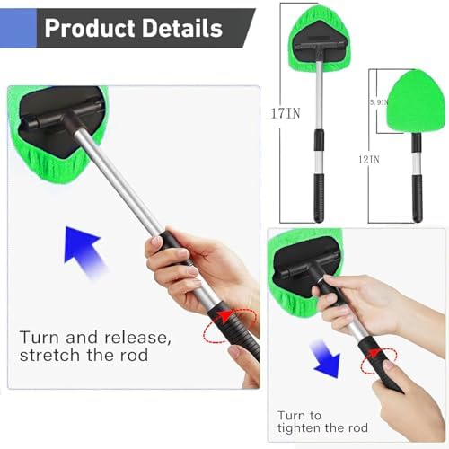 desin Windshield Cleaning Tool, Car Window Cleaner Windshield Cleaner - Image 2