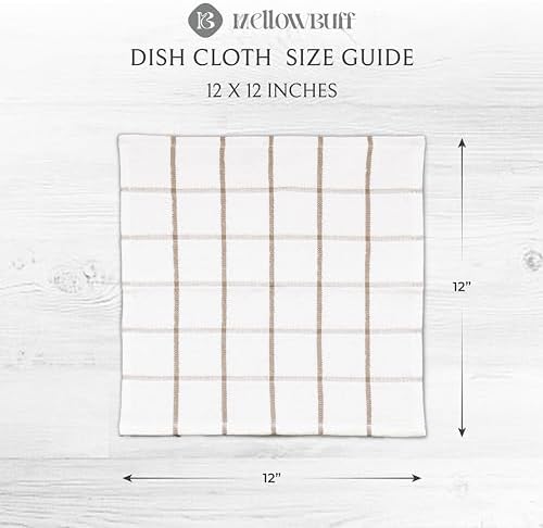 100% Cotton Terry Dish Cloth & Dish Towel, 6 Pack, Super Soft and Absorbent - Image 4