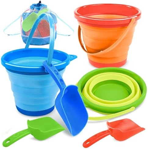 JOYIN 3 Packs Foldable Pail Bucket by JOYIN