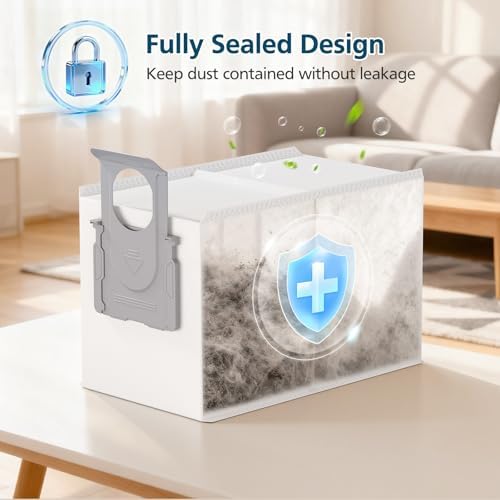 20 Pack QRevo Dust Bags for Roborock Qrevo S Pro, QV 35A, Qrevo S5V - Image 6