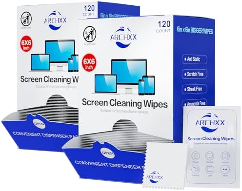 ARCHXX Screen Wipes for Electronics, Car Screen Cleaner, Lens Wipes by ARCHXX