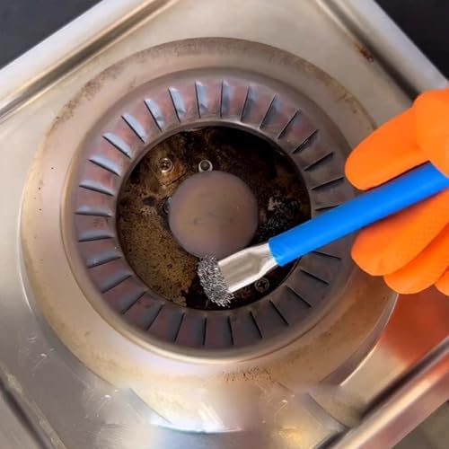 2 Pack Kitchen Stove Cleaning Brush Small Deep Gas Stove Cleaning Scrub Double - Image 4