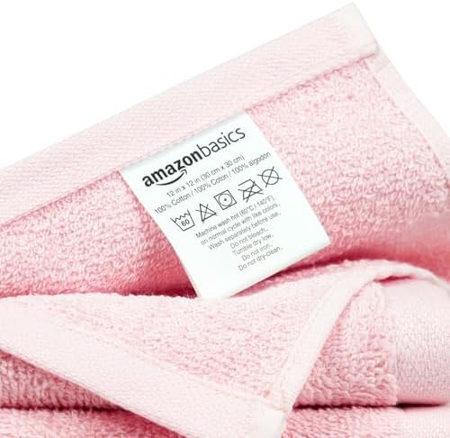 Amazon Basics Highly Absorbent, Fast Drying 100% Cotton Washcloths - Image 3