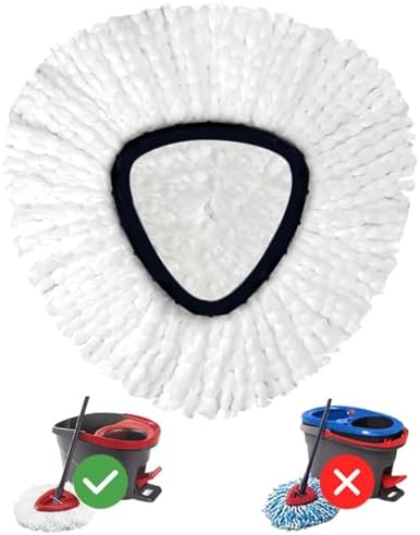 1-Pack Spin Mop Heads Replacements Compatible by Heyherui-US