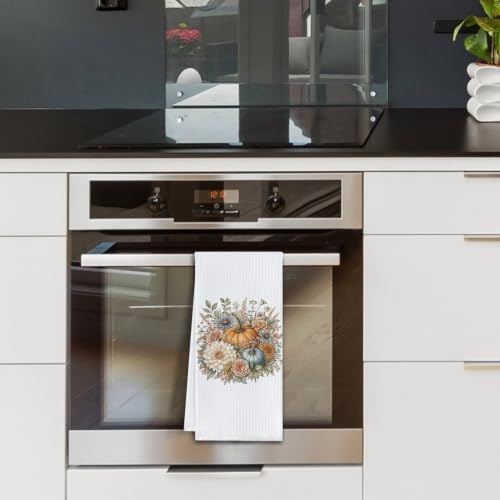 Floral Pumpkin Kitchen Towel Fall Decor - Image 5