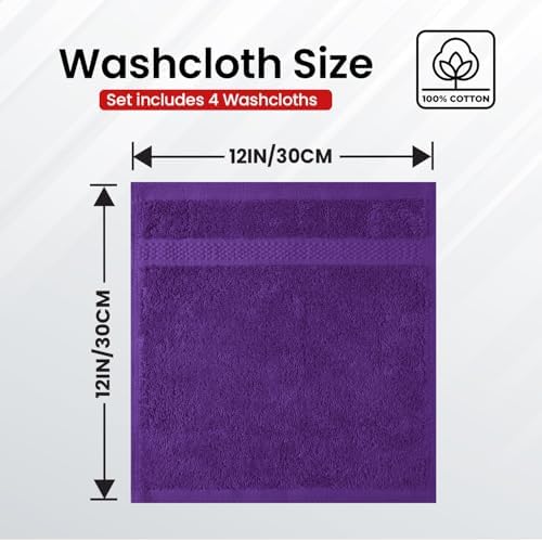 Infinitee Xclusives 100% Cotton Luxury Wash Cloths - Image 3