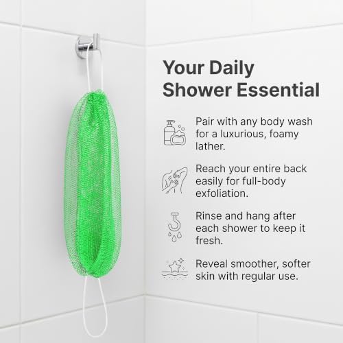 UJFQBH African Net Sponge Authentic 3 Pack, the Gentle Exfoliating Body - Image 4