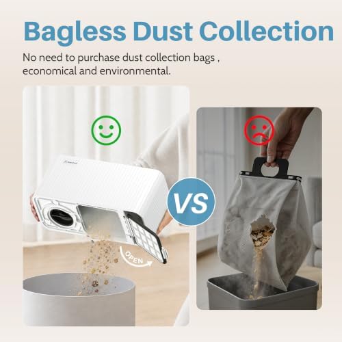 Touchless Vacuum Automatic Dustpan, 20Kpa Suction, Compact Baggless Design - Image 4