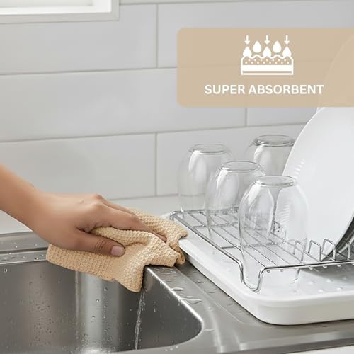 PurpleEssences Solid Kitchen Cloths, Dish Cloth 12x12 Set of 6 - Image 4