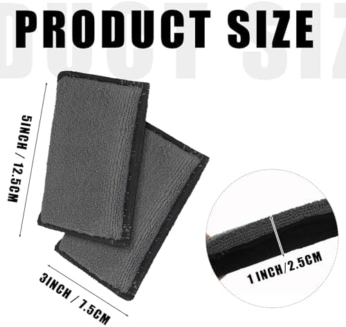 Mudder 8 Pcs Car Interior Scrubbing Sponge 5'' x 3'' Fiber Car Wax Applicator - Image 2