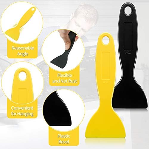 Mudder 12 Pieces Plastic Spatula Putty Knife Scrapers - Image 2