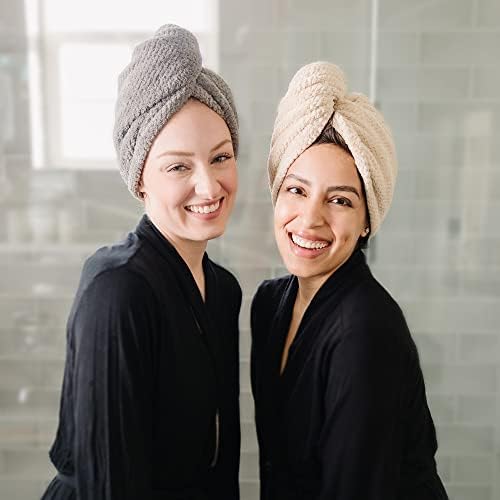 ROLSHOL 4 Pack Extra Large Microfiber Hair Towel Wraps - Image 5