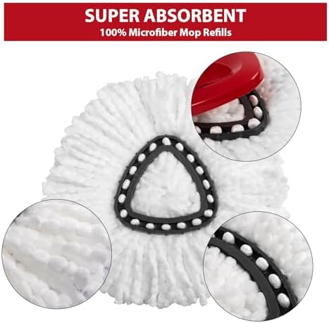 8-Pack Mop Replacement Heads for Ocedar Mop Replace Head EasyWrin Spin Mop - Image 3