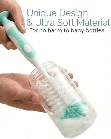 Baby Bottle Brush Kit with Suction, Hidden Cleaner & Straw Brush - Image 5