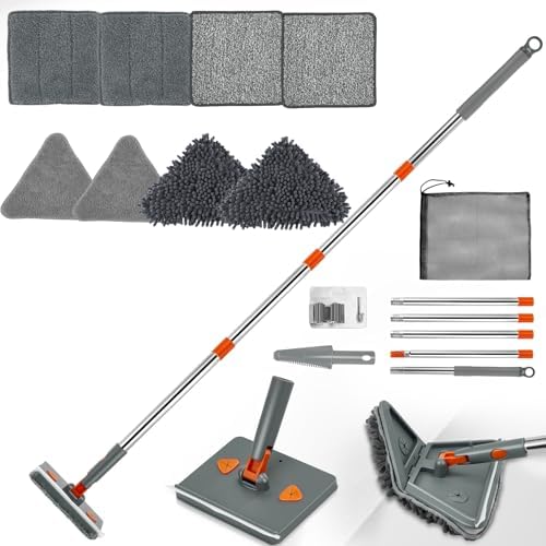 Baseboard Cleaner Tool, Foldable Wall Mop by Feeloco