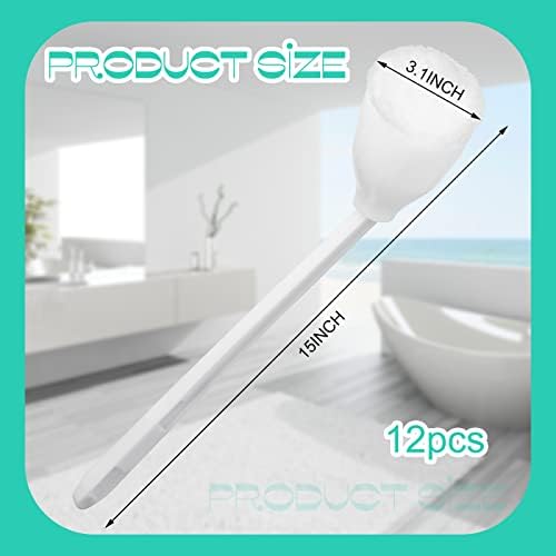 Eaasty 12 Pcs Toilet Bowl Mop Soft Swab - Image 2