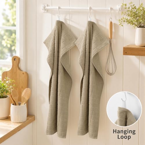 Kitinjoy Premium Cotton Check Kitchen Towels 6 Pack - Image 5